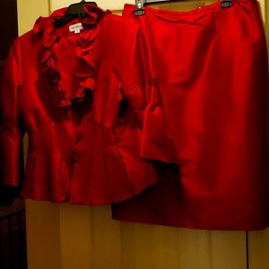 Nicolette red suit ❤